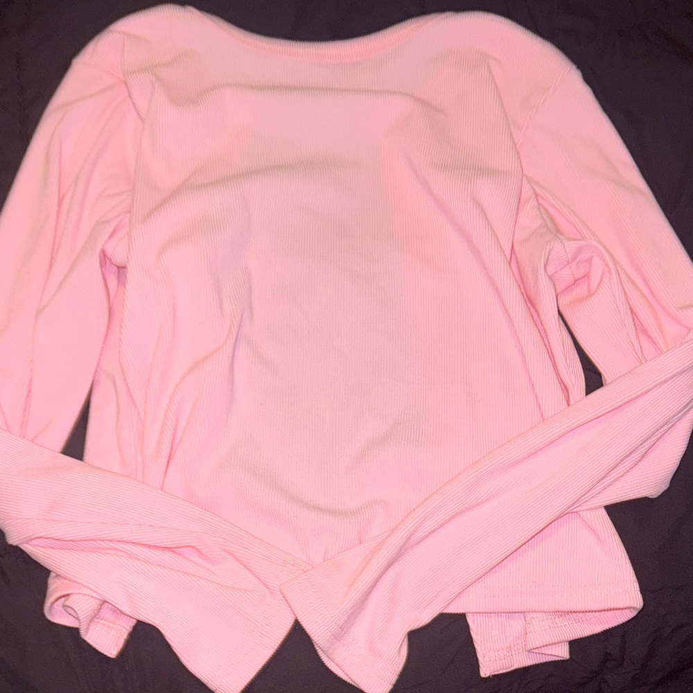 Pink Button-Up Cardigan - Picture 6 of 6